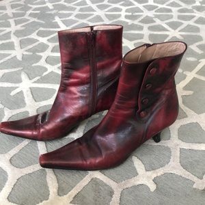 Burgundy kitten heels by Kenneth Cole New York